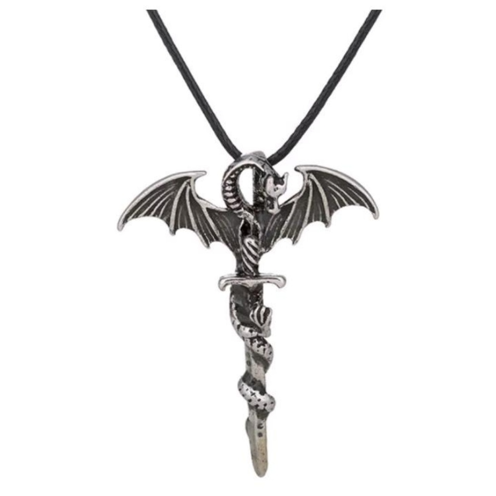 Silver dragon pendant - Picture 3 of 4